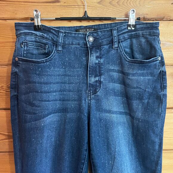 Judy Blue Relaxed Fit Jeans Size 11/30 Faded Dark Finding Fireflies - Picture 4 of 6